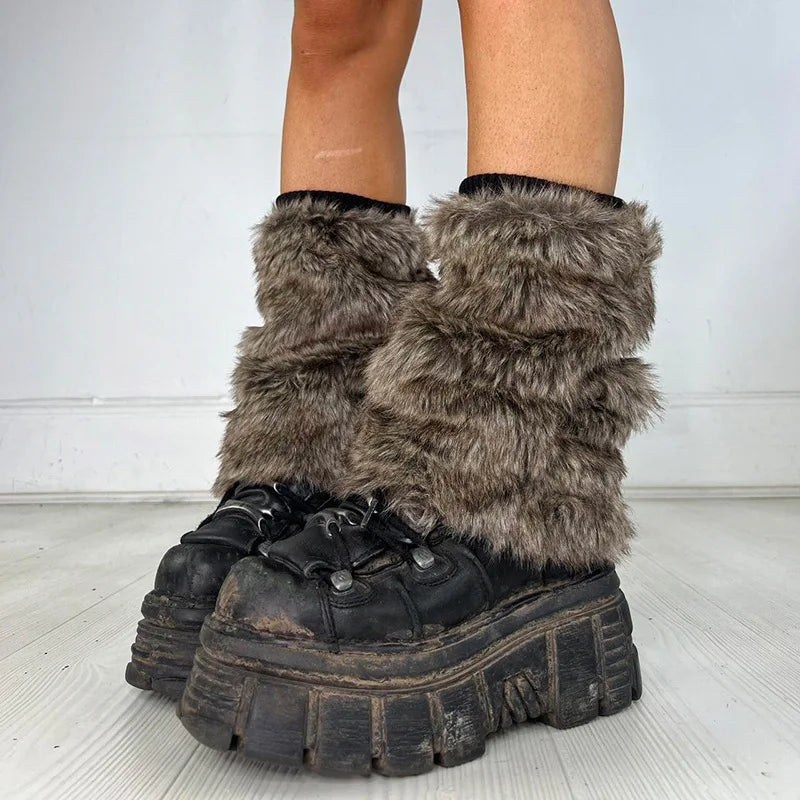 Ella Fur Leg Warmers