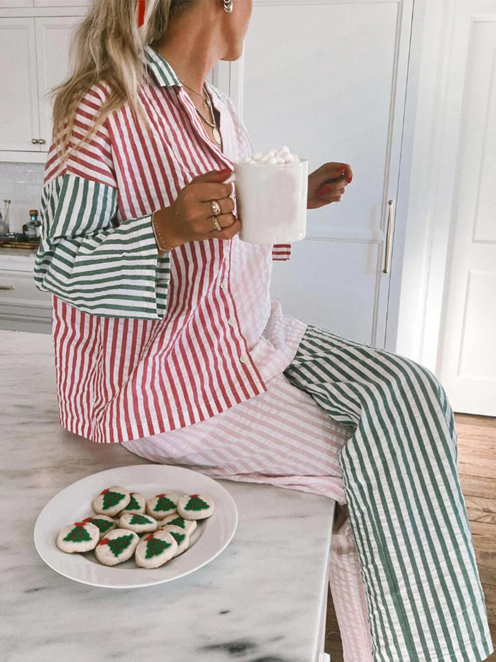 Jiavonni Holiday Stripes Set