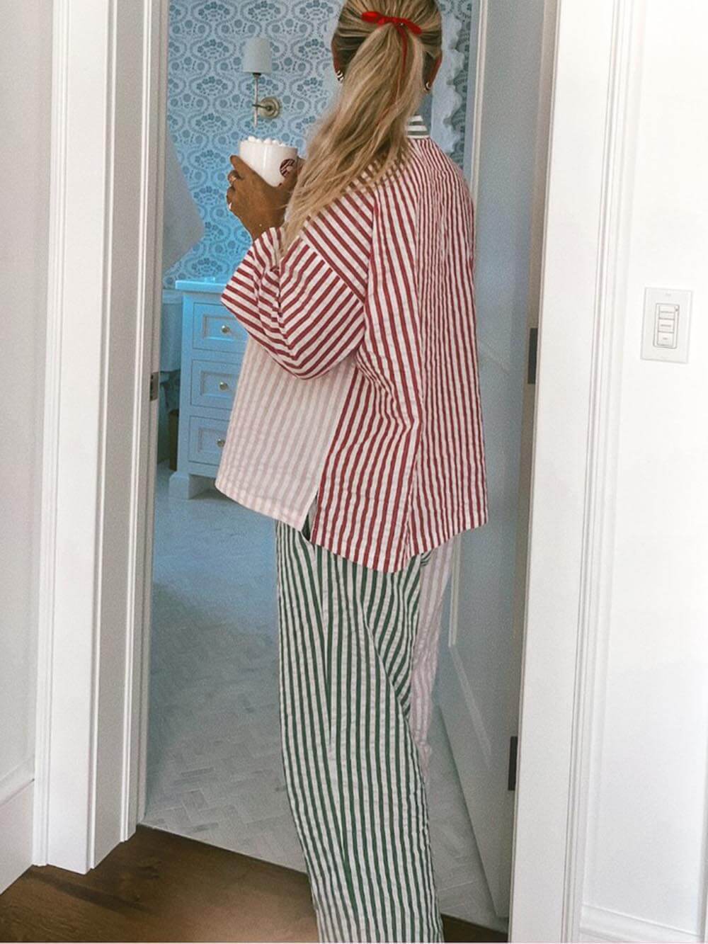 Jiavonni Holiday Stripes Set