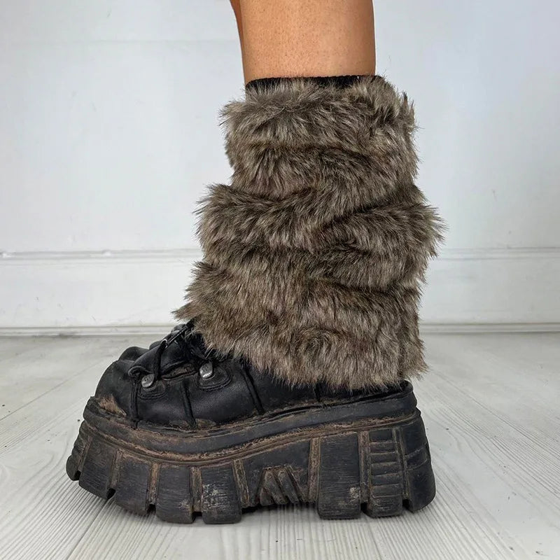 Ella Fur Leg Warmers