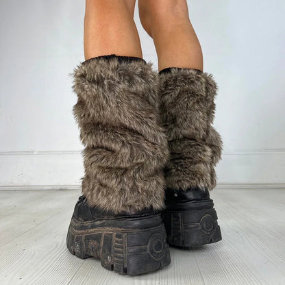 Ella Fur Leg Warmers