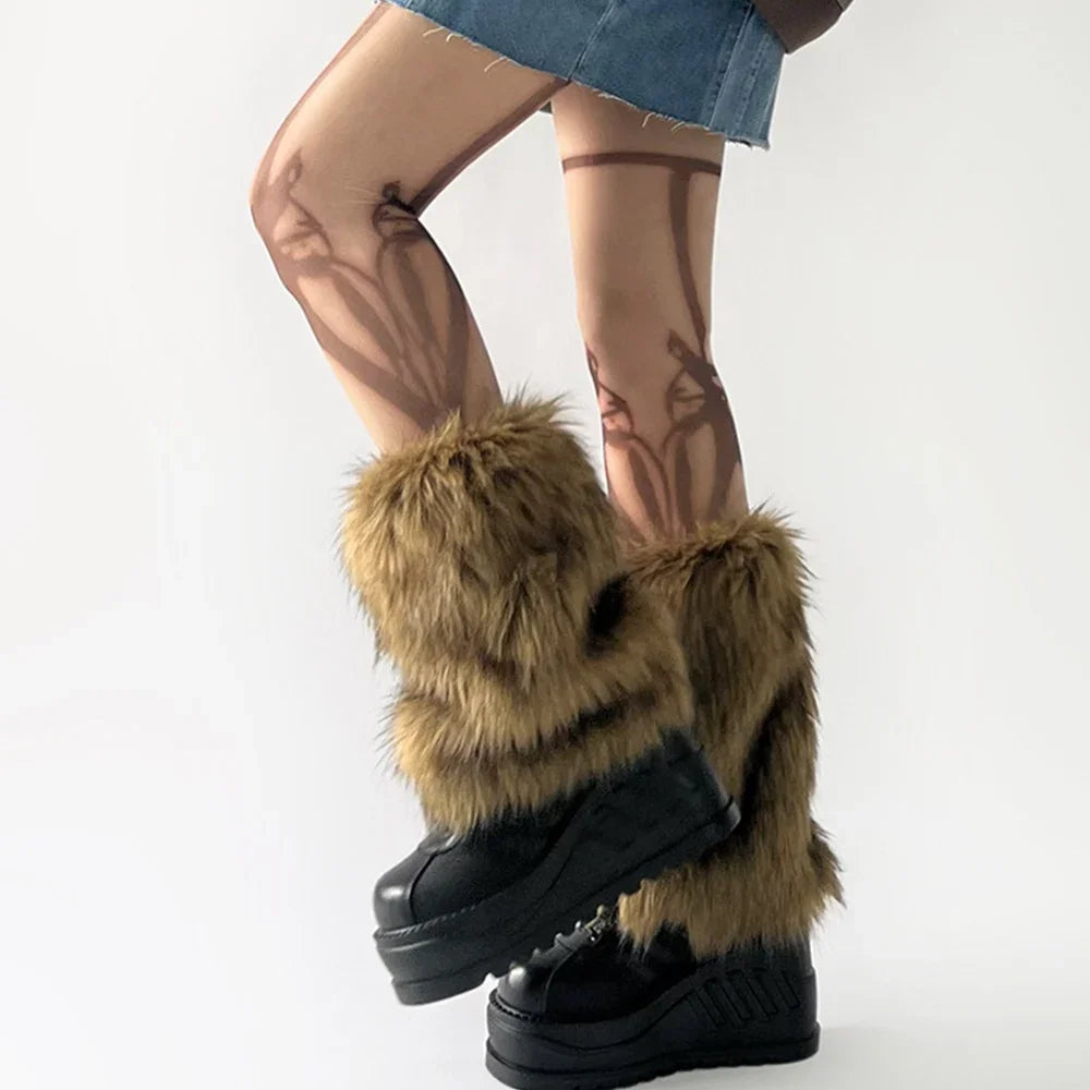 Ella Fur Leg Warmers