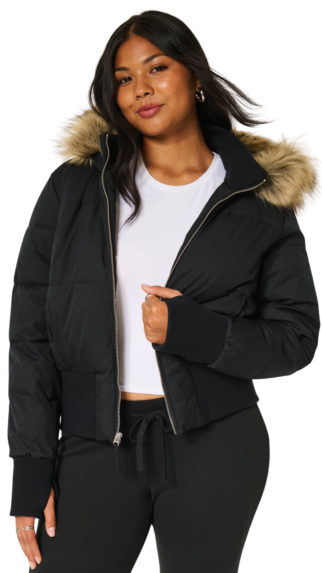 Selena Fur Trim Puffer Jacket