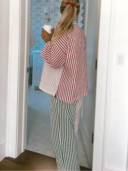 Jiavonni Holiday Stripes Set